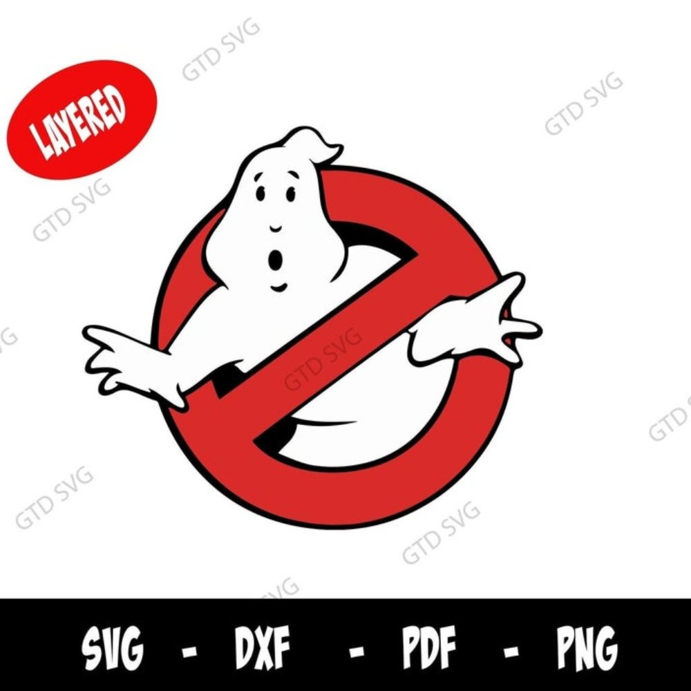Ghostbusters SVG, svg, png, pdf, dxf | Ghostbuster svg | Ghostbuster Movie | Gho